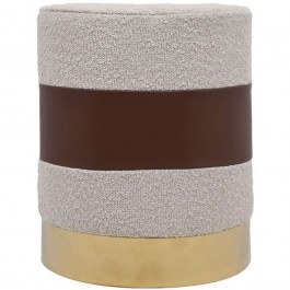 Stool 373-223-888 34x37cm Beige-Brown BEIGE-BROWN
