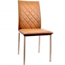 Chair 617-27-018 C-002 43x55x92cm Beige-Brown BEIGE-BROWN