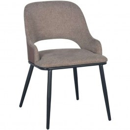 Chair 617-223-088 48x59x77cm Beige-Black BEIGE
