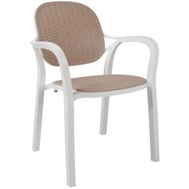 Armchair Eliza 824-124-021 57x41x83cm White-Beige WHITE-BEIGE