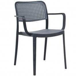 Armchair Olesia 875-124-044 56x43x81cm Anthracite-Grey GREY