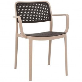 Armchair Olesia 875-124-045 56x43x81cm Beige-Brown BEIGE-BROWN