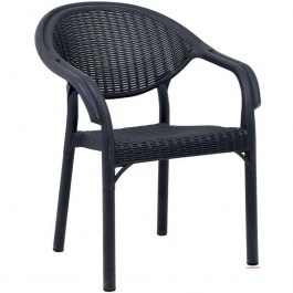 Πολυθρόνα Roshen 875-124-062 59x44x83cm Anthracite ANTHRACITE