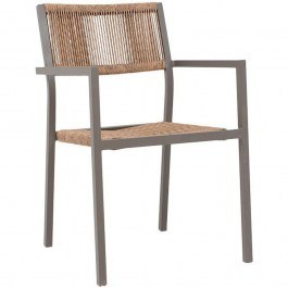 Πολυθρόνα Lesoto 0043-124-004 57x61x83cm Brown-Natural NATURAL
