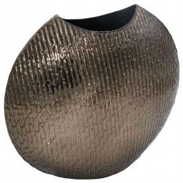 Metal Vase 939-124-038 30x10x26cm Silver SILVER
