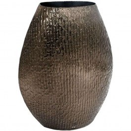 Βάζο Μεταλλικό 939-124-040 26x11x32cm Silver SILVER