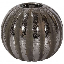 Κηροπήγιο Για Ρεσώ 0024-124-151 12x10cm Silver-Sand SILVER-SAND