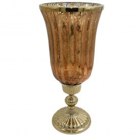 Κηροπήγιο 950-124-010 17x38cm Gold GOLD