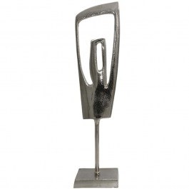 Διακοσμητικό Επιτραπέζιο Sculpture 934-124-028 16x11x65cm Nickel NICKEL