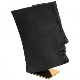 Διακοσμητική Φιγούρα Face 374-224-324 29x17x35cm Black-Gold BLACK-GOLD