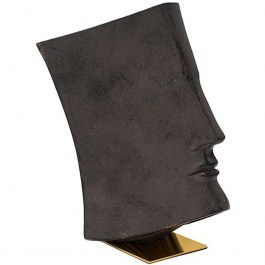 Διακοσμητική Φιγούρα Face 374-224-328 29x17x35cm Bronze-Gold BRONZE-GOLD