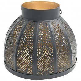 Lantern 954-124-009 20x18cm Black-Gold BLACK-GOLD