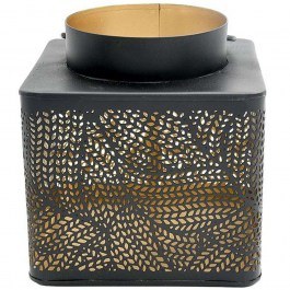 Lantern 954-124-011 14x14x15cm Black-Gold BLACK-GOLD