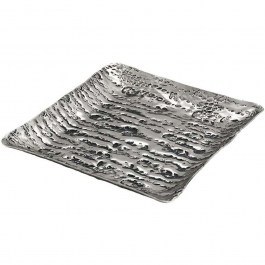 Decorative Platter 941-124-025 25x25x3cm Silver SILVER
