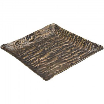 Decorative Platter 941-124-026 25x25x3cm Bronze