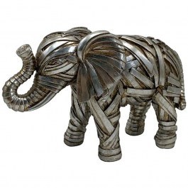 Decorative Figure Elephant 279-225-313 23x9x16cm Silver SILVER