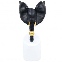 Decorative Figure Elephant 374-225-492 14x12x28cm Multi-Black MULTI-BLACK