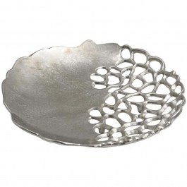 Διακοσμητικός Δίσκος 934-225-044 33x33x5cm Silver SILVER