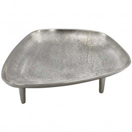 Διακοσμητικός Δίσκος Με Πόδια 934-225-060 34x28x7cm Silver SILVER