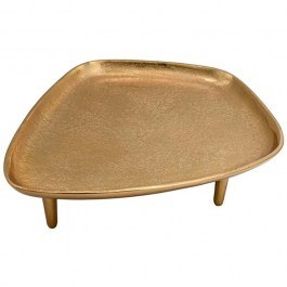 Διακοσμητικός Δίσκος Με Πόδια 934-225-061 34x28x7cm Gold GOLD