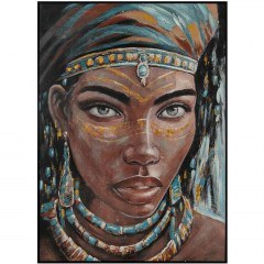 Canvas Painting Woman Face 170-225-003 90x3x120cm Multi