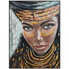 Canvas Painting Woman Face 170-225-004 90x3x120cm Multi