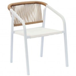 Armchair Tangier 0043-125-018 57x61x75cm White WHITE