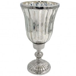 Κηροπήγιο 950-124-007 15x31cm Silver SILVER