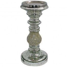Κηροπήγιο 955-124-002 11x24cm Silver SILVER
