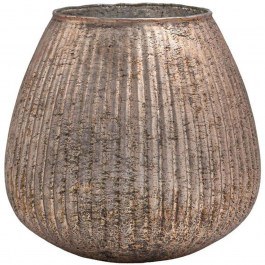 Vase 962-225-010 18x18cm Pink-Bronze PINK-BRONZE