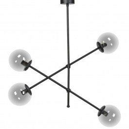 Φωτιστικό Οροφής 835-225-354 80x85cm 4xE14 Black BLACK