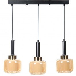 Ceiling Lamp - Rail 835-125-326 50x15x75cm 3xΕ27 60W Black-Bronze BRONZE-BLACK