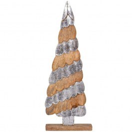 Christmas Tree 964-225-018 17x6x52cm Natural-Silver NATURAL-SILVER