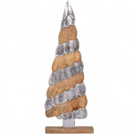 Christmas Tree 964-225-019 23x8x72cm Natural-Silver NATURAL-SILVER
