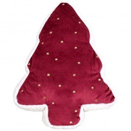 Christmas Decorative Pillow (With Stuffing) Tree 430-225-034 White-Purple WHITE-PURPLE