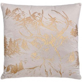 Christmas Decorative Pillow (With Stuffing) 430-225-023 Beige-Gold BEIGE-GOLD
