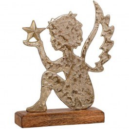 Christmas Decorative Figure Angel 964-225-010 14x5x18cm Gold GOLD