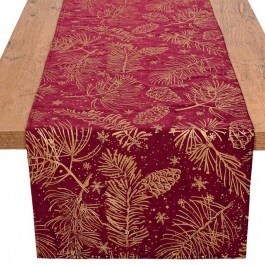 Christmas Runner 430-225-029 Red-Gold RED-GOLD