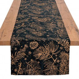 Christmas Runner 430-225-027 Blue-Gold BLUE-GOLD