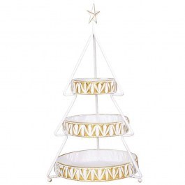 Christmas Tray Tree 168-225-062 42x37x88cm White WHITE