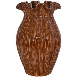 Vase 0052-225-012 22x36cm Brown BROWN