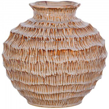 Vase 0052-225-001 21x20cm Grey-Brown