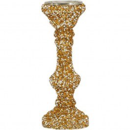 Candlestick Mosaic 967-225-011 11x30cm Gold GOLD