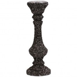 Candlestick Mosaic 967-225-010 12x38cm Grey GREY