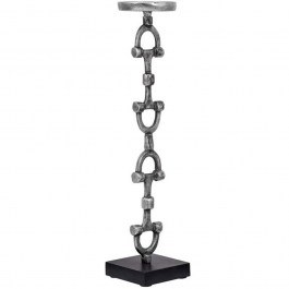 Candlestick 965-225-002 10x10x45cm Antique Silver SILVER