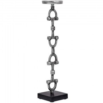 Κηροπήγιο 965-225-002 10x10x45cm Antique Silver