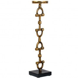 Candlestick 965-225-001 10x10x45cm Antique Gold GOLD
