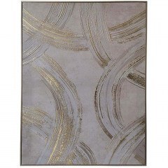 Canvas Painting 147-126-101 60x4x80cm Beige-Gold