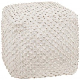 Poof 951-124-016 45x45x45cm Ivory IVORY
