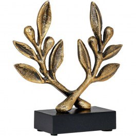 Decorative Object Leaves 965-225-011 18x6x18cm Gold GOLD